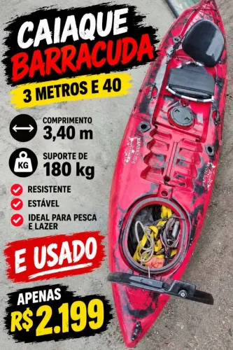 Caique barracuda de pesca ou lazer