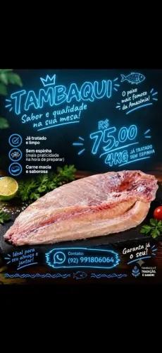 Tambaqui e matrinxã tratados