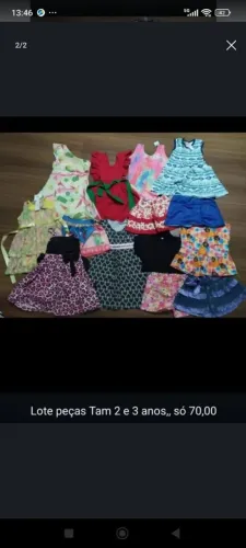 Lote roupas femininas