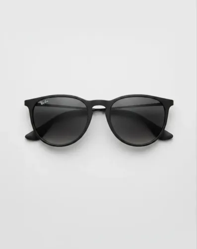 Óculos De Sol Ray Ban Erika Preto Fosco Lente Degradê Rb4171