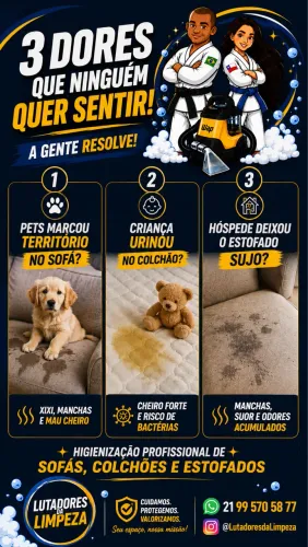 Mau Cheiro, Xixi ou Manchas? A PARTIR DE R$39