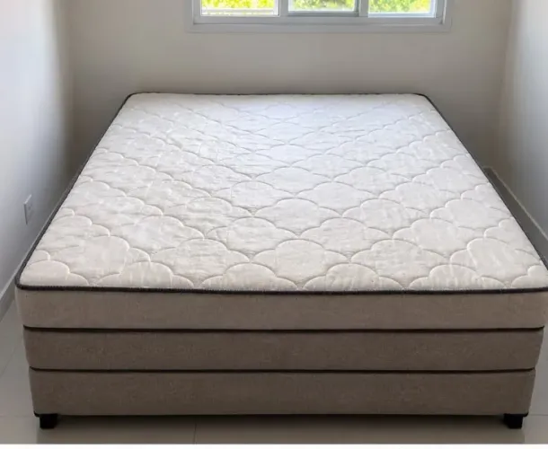 Cama box + colchão ortobom superpocket