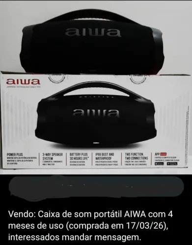 Caixa de som boombox AIWA