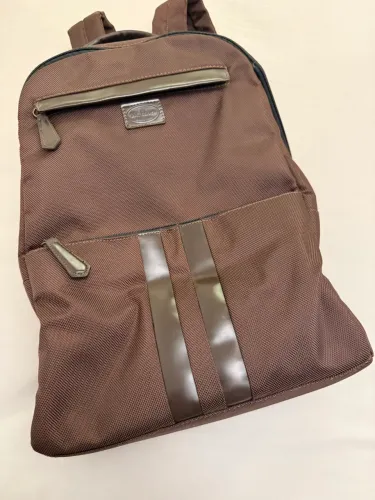 Mochila Mr Shoes unisex nylon marron