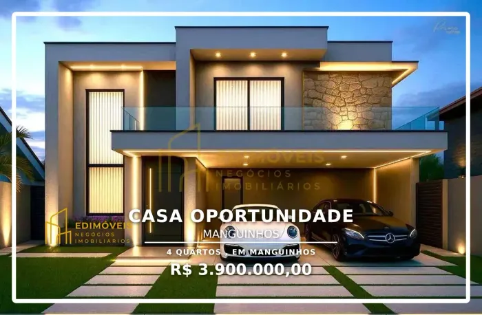 Casa triplex em Manguinhos: sofisticação e natureza no Continental - Serra/ES