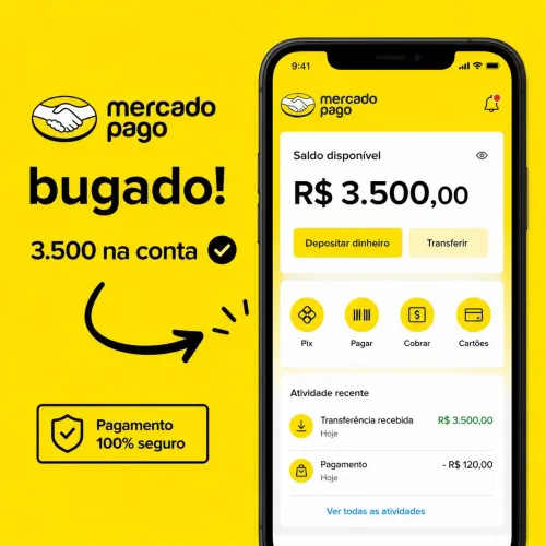 Bugado mercado pago <br>MeercadoPago<br><br>Quem não sacou ?<br><br>Chame no Messenger<br>