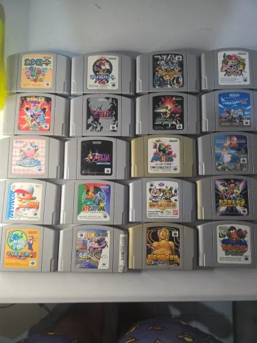 Lote 20 Fitas JP para Nintendo 64
