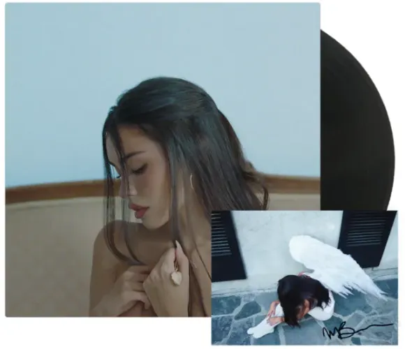 Disco de vinil lp madison beer locket disco preto autografado