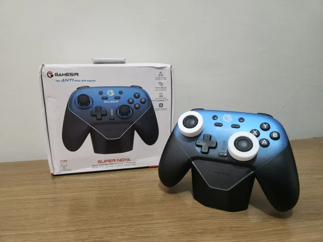 Controle Gamesir Super Nova Azul - Wireless + Dock de Carregamento