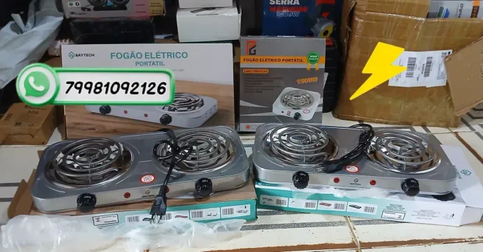Fogão elétrico 110V duas bocas novo pronta entrega economia e praticidade
