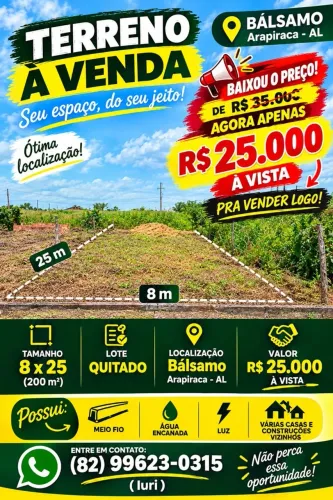 Vende se terreno