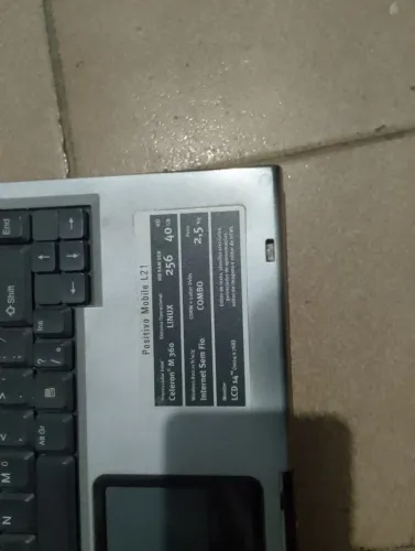 Notebook para retirar peças 