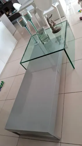 CENTRO DE MESA MDF/VIDRO