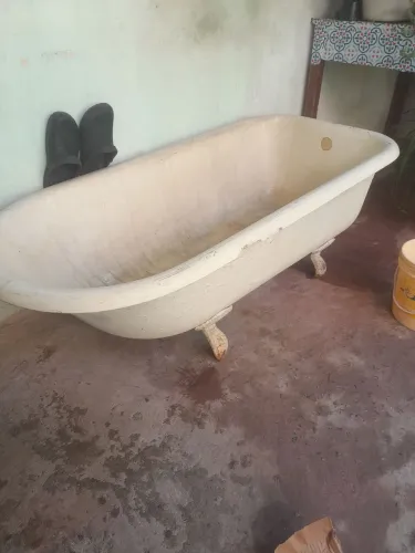 Banheira de ferro fundido