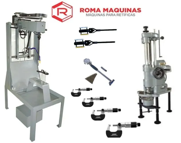 KIT BROQUEADORA DE CILINDROS E BRUNIDOR COMPLETO PARA RETIFICAS DE MOTOS.