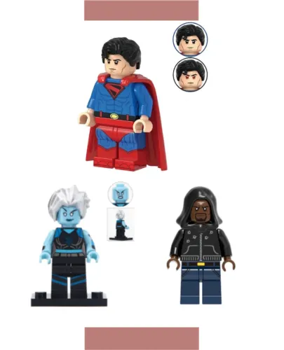 Lote 3 Minifigura Luke Cage / Superman / Killer Frost - Nevasca "Compatível com Lego"