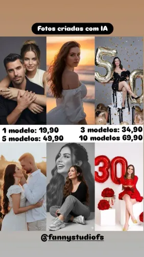 Fotos criadas com IA