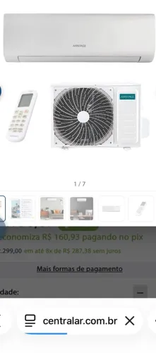 Ar condicionado Fujitsu 9.000 BTUs