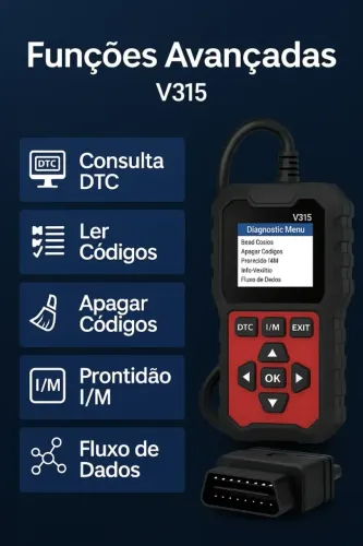 Scanner Automotivo OBD2 V315 (Novo na Caixa)