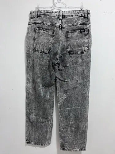 Calça Baggy Cinza Estonado