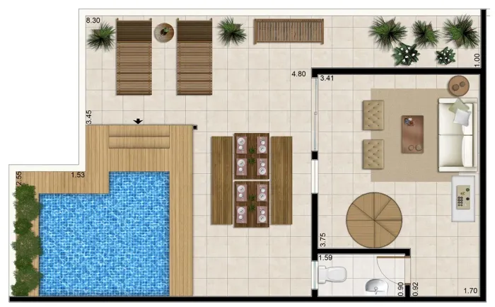 Projeto área de lazer