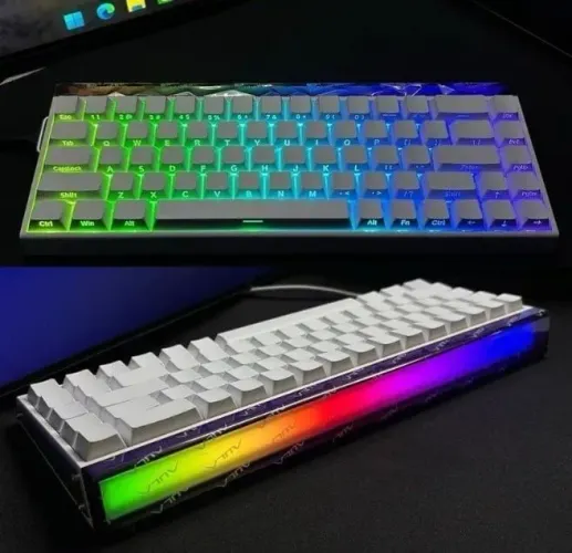 Teclado Magnético Aula Hero68 HE Branco | Rapid Trigger 0.01mm | 8000Hz | Novo Lacrado