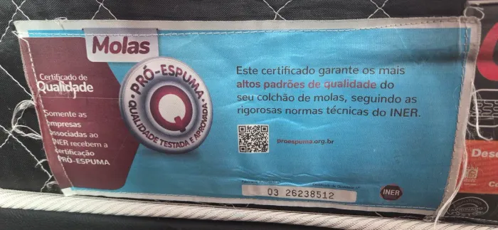 Colchão solteiro mola