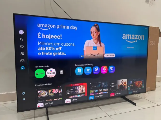 Smart tv 55 Samsung Qled 4k c/ caixa (entrego)