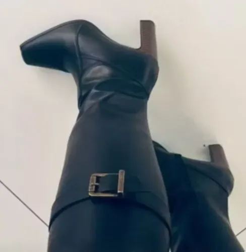 Bota Vizzano Cano Alto Salto Listrado 35