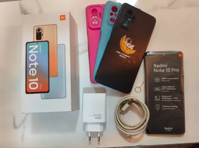 Redmi Note 10 Pro 256GB ROXO - Tela AMOLED + Câmera 108MP | | Completo | Preço Imbatível!