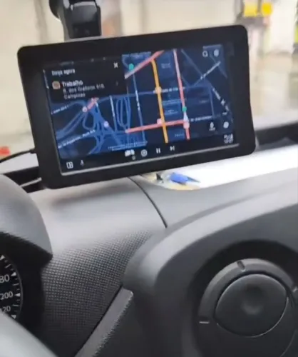 Multimídia Android e carplay parabrisa 