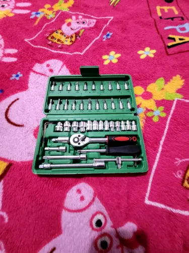 Kit de Ferramentas 46 Peças com Maleta e Catraca