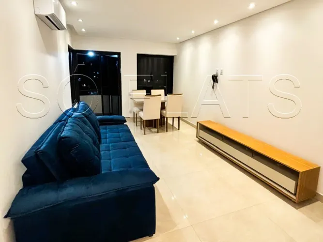 Flat à venda em Higienópolis 48m² mobiliado com vaga no Conde Luciano