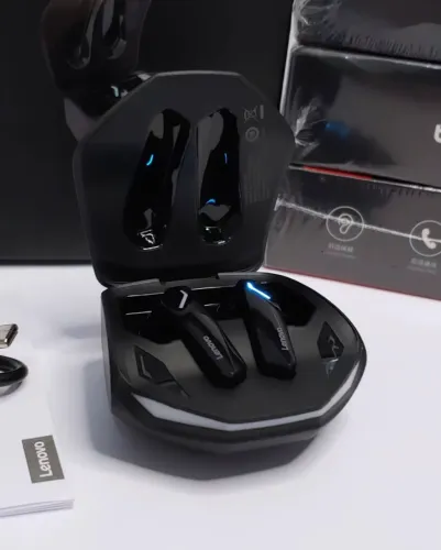 Fone Bluetooth original Lenovo com Estojo de Carregamento