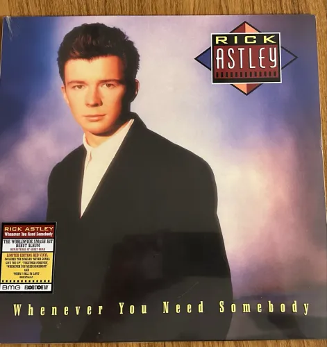 Rick Astley Whenever You Need Somebody Rsd Lp Vinil Vermelho