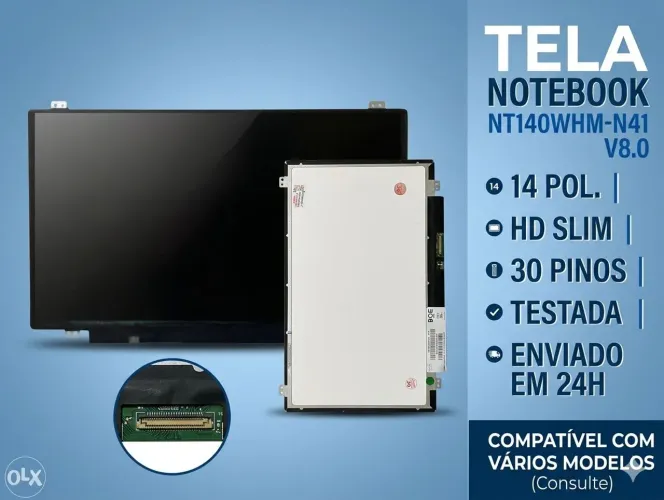Tela ORIGINAL 14.0 Nt140whm-n41 V8.0 Led Slim