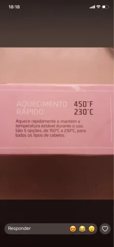 PRANCHA DE CABELO A VENDA