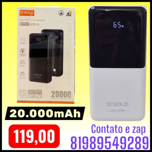 Carregador portátil Por 20.000mAh 