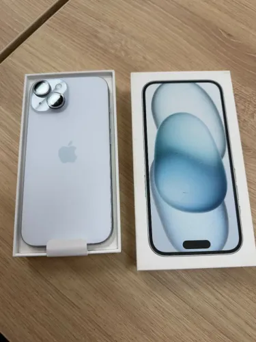 Iphone 15 128 Gb azul IMPECÁVEL, aparelho sem detalhes, acompanha caixa e NF.