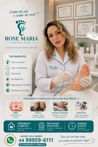 Rose Maria  Podologia Maringá a domicílio 