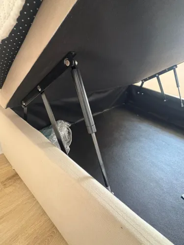 Cama de casal Liberty ortobom com base baú
