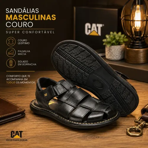 Sandália Couro Legítimo