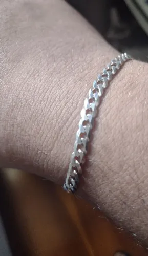 Pulseira Prata 925 Maciça 5mm 21cm