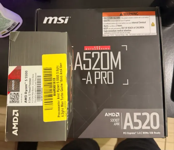 Kit Ryzen 5 5500 + A520M MSI A PRO LACRADOS