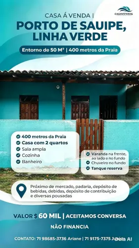 Casa a Venda em Porto de Sauipe, Linha Verde.