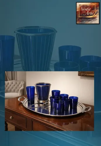 Balde para gelo e copos para drinks