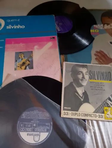 Coleção vinil Silvinho até com autógrafo