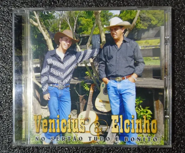 Vinícius e elcinho no sertão tudo é bonito cd música disc semi-novo 