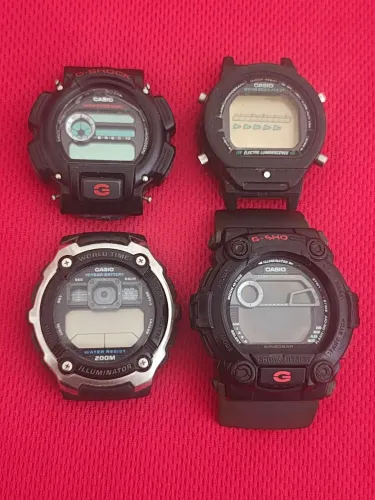 Lote 4 elógios Casio G-shock sucata