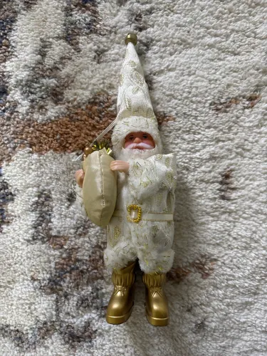 Papai Noel decorativo dourado